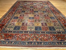 6257  Handgeknüpfter Bilder Felder Moud mit Seide 300x200 Orientteppich Tappeto