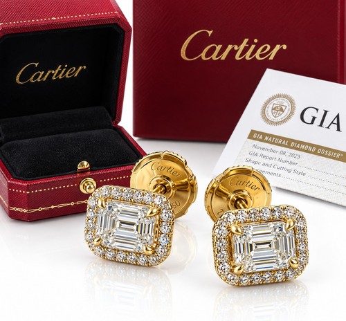 Cartier ohrringe 18k gelbgold - cartier,