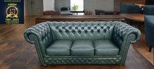 Chesterfield Leder 3 Sitz Sofa A1 SP400 Englisch Grün