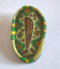 Vintage Brosche Keramik