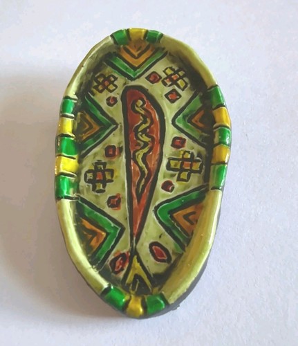 Vintage brosche keramik - vintage,