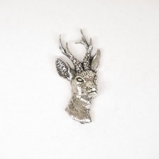 Rehbock Pin Anstecknadel Anstecker Hut Schmuck Reh Bock Button Geschenk Neu