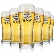 6x Gaffel Bierglas Gläser