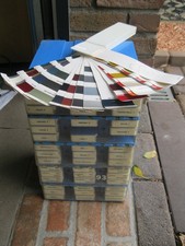 Farbkarten  Lackmuster Ältere  Jahre Oldtimerrestaurator Farbkarten für PKW usw