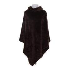 NOIX, Poncho, Größe: ONE SIZE, Braun, Einfarbig, Fleece, Damen #1F2