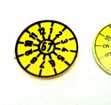  TÜV Plakette `67 historischer tüv Stempel Schild zum stecken 1967