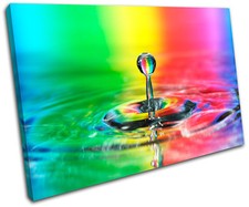 Droplet Water Rainbow Abstract