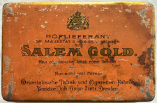 Salem Gold No 5 Zigaretten 50er Blechdose sehr alt Cigaretten Yenidze Dresden