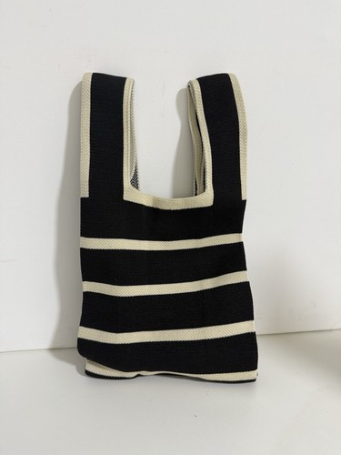 Strickhandtasche damen schwarz - strickhandtasche,
