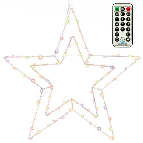 Doppel stern silberdraht - silberdraht, 70led