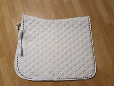 Waldhausen Schabracke weiß mit Kordel Turnier Full Satteldecke