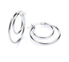 925 Sterling Silber Doppel