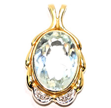 Anhänger Gold Aquamarin
