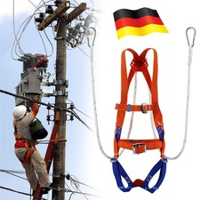 Profi Sicherheitsgurt Klettergurt Kletterausrüstung Baumpflege inkl. Seil