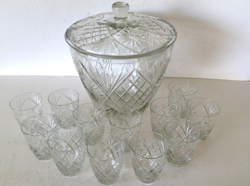 Vintage bowle set - vintage, set,
