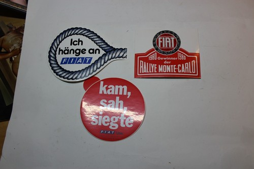 Orig werbe aufkleber fiat - orig., werbe-aufkleber