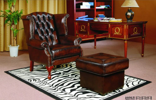 Edler chesterfield ohrensessel - chesterfield,