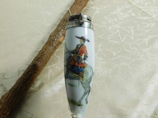 Pfeife Porzellanpfeife mit Pferd und Soldat Freimaurer! Pfeifenfabrik Brilon