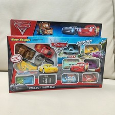 12 Stück Disney Pixar Cars Lightning McQueen Jackson Storm Mater PVC Modellauto