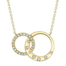 14K Gold Diamant Liebesknoten