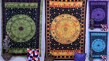 Horoskop Indischer Wandteppich