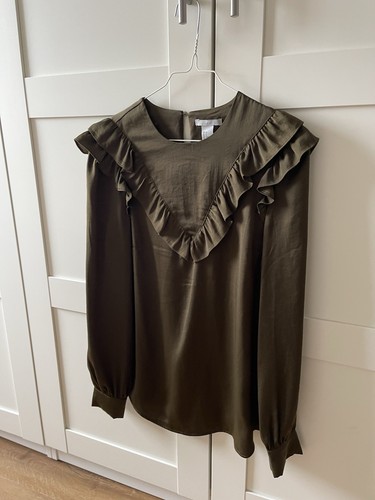 Bluse volants satin - bluse,