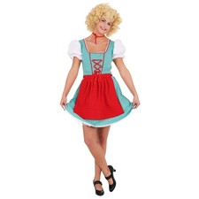 Dirndl mit Schürze Herbstfest Wiesn Trachtenkleid Gr 40 Dirndel Bierfest Kostüm