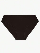 Schwarze Baumwollslips mit