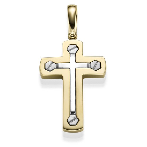 Anhänger kreuz 5x26 5mm - anhänger,