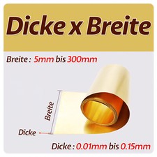 Messingfolie Messingplatte