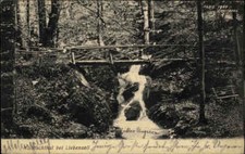 1906 Stempel LIEBENZELL auf AK mit Kolbachthal Wasserfall Waterfall Bach Lauf