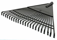 XXL Rechen 48cm großer Kunststoff Laubrechen Gartenrechen Laubbesen extra breit