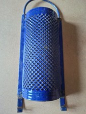 antike Reibe Emaille blau