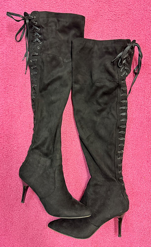 Overknees stiefel schwarz - stiefel,