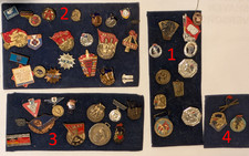 Konvolut DDR Abzeichen ca. 1950-1965 Jungpioniere, Sport, Wintersport, NAW etc.