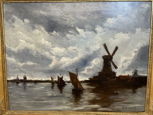 1880 daumont antik gemälde - 1880, h.daumont,antik