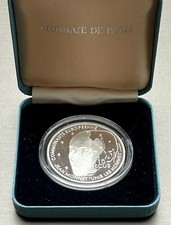 100 Francs 15 Ecus Silber Münze 1992 + Monnaie de Paris Monnet Zertifikat + Etui