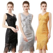 Damen 1920er Vintage Fransen