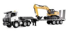 Tieflader lkw bagger rc - tieflader, +