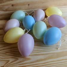 10 Große 8 cm Ostereier bunt
