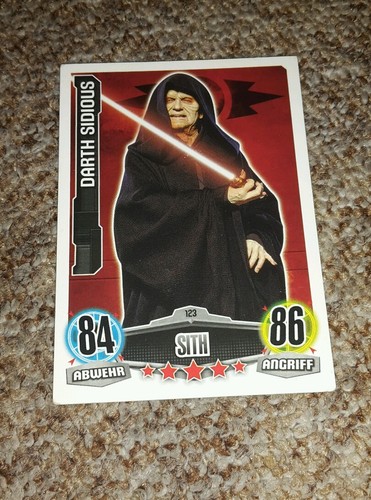 Star wars sammelkarte darth - star,