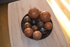Deko Kugeln/Holz-Kugel/holzdeko/holztablett deko/