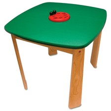 Kindertisch grün Marienkäfer