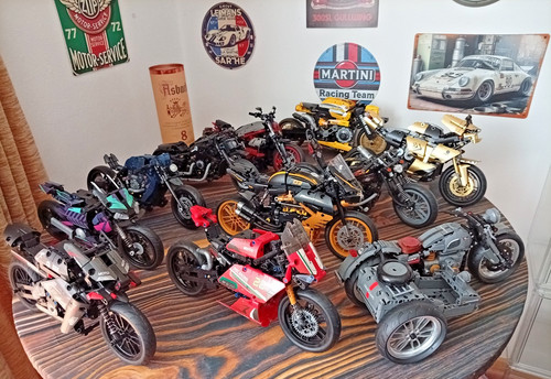 11x klemmbausteine motorräder - klemmbausteine,