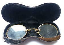 DOUBLE ZWICKER KNEIFER Glas vor 1945 Berliner Nachlaß ETUI  Metall mit Leder