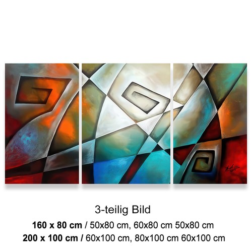 Leinwand bild abstrakt - leinwand,