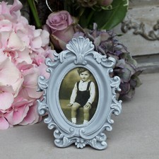 Vintage Nostalgie Bilderrahmen Landhausstil Antik Grau Barock Fotorahmen Shabby