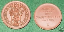 Porcelain Medal Oldest Seal of