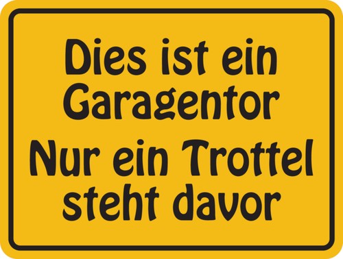 Hinweisschild dies ist ein - hinweisschild,