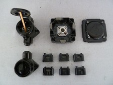 Alte Steckdosenkombi mit Schalter,Verteiler u.Schellen A.P.- Feuchtr.- Bakelit